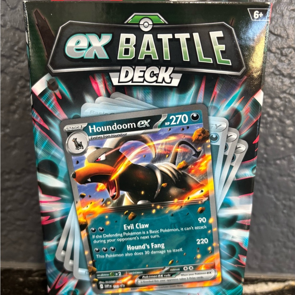Pokemon Official Houndoom EX Battle Deck Brand New Factory Sealed Box NMT